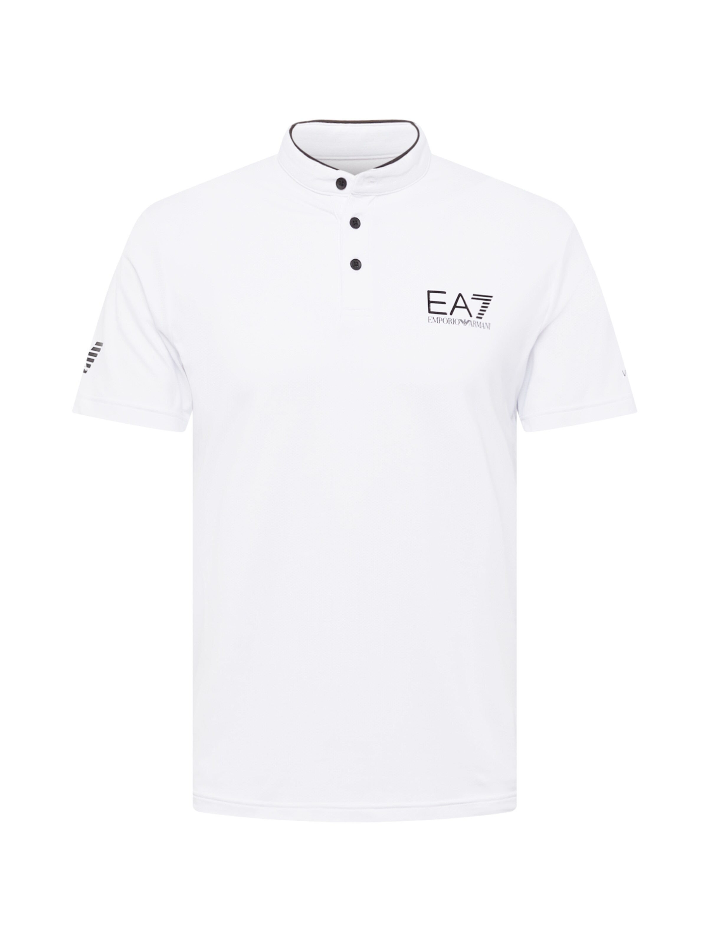 EA7 Emporio Armani - Camiseta funcional en blanco: frente