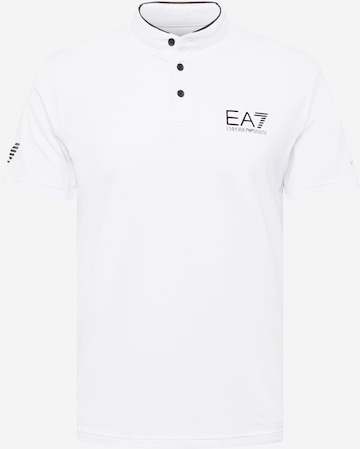 Tricou funcțional de la EA7 Emporio Armani pe alb: față