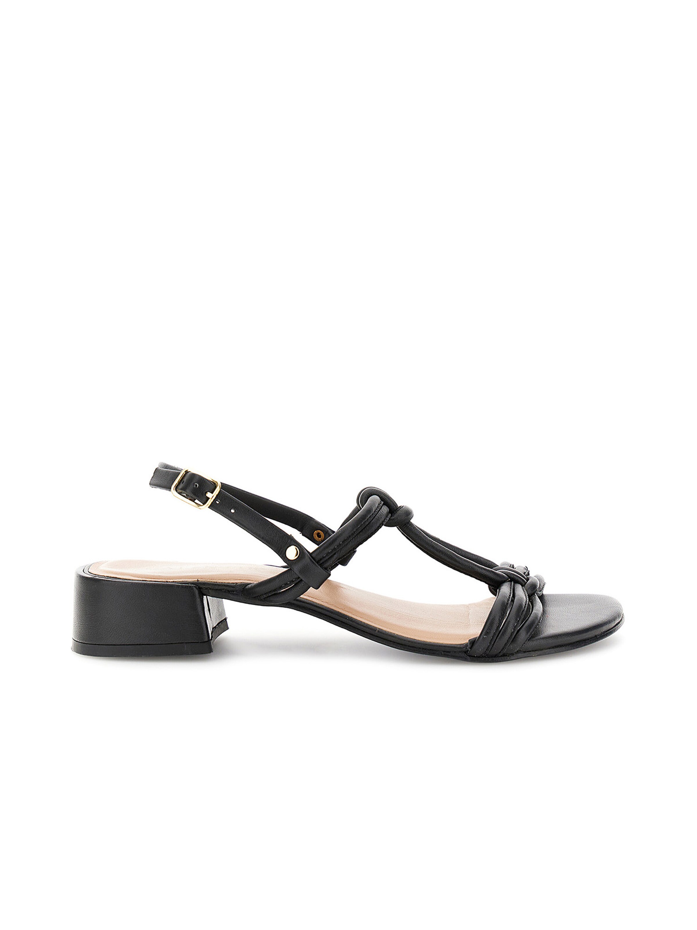 CAFè NOIR Strap sandal in Black
