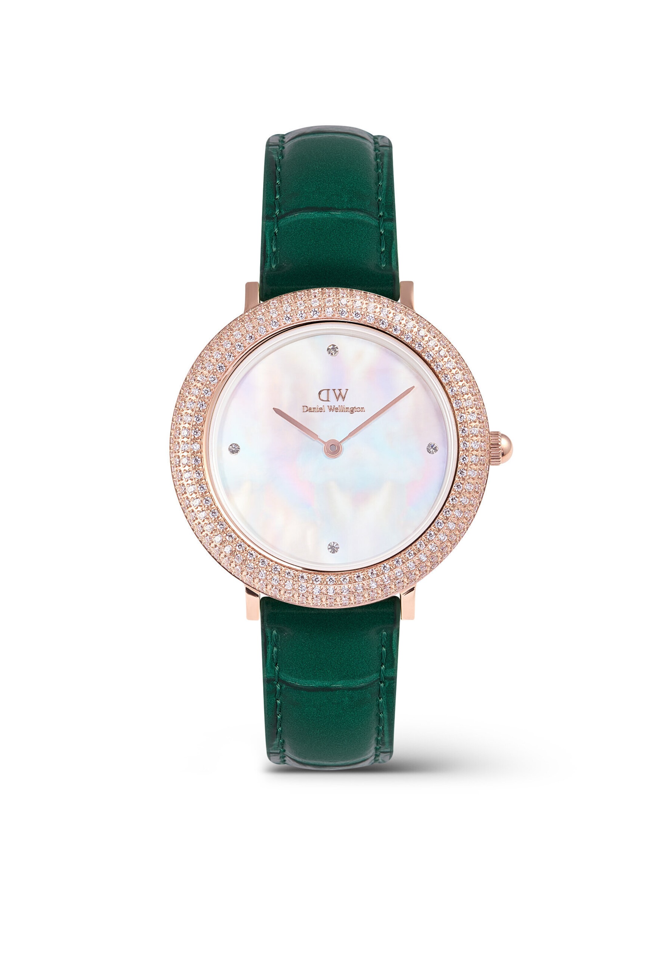 Orologio analogico ' CRYSTALLINE BEZEL READING ' di Daniel Wellington in verde: frontale