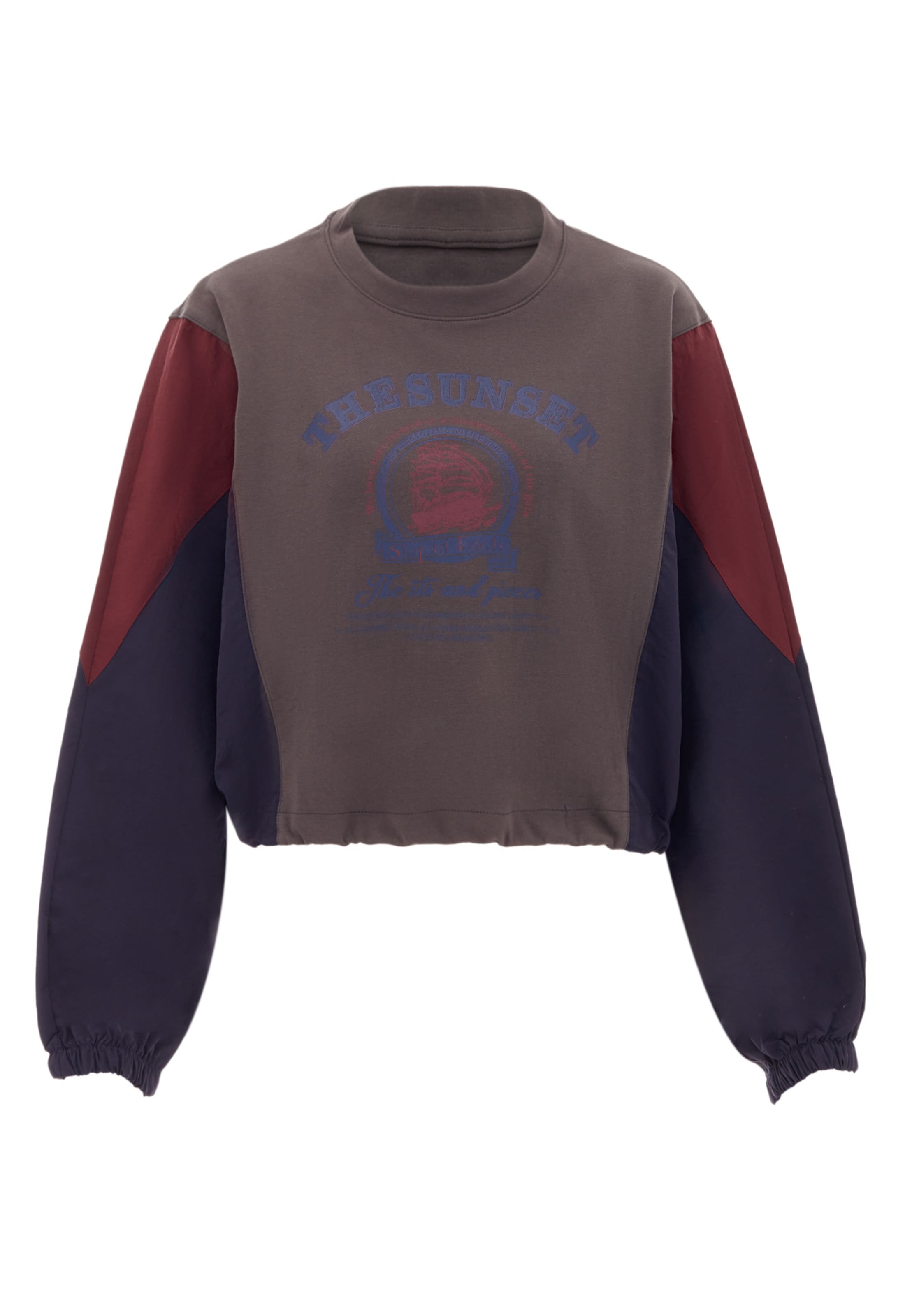 HOMEBASE Μπλούζα φούτερ σε γκρι: μπροστά