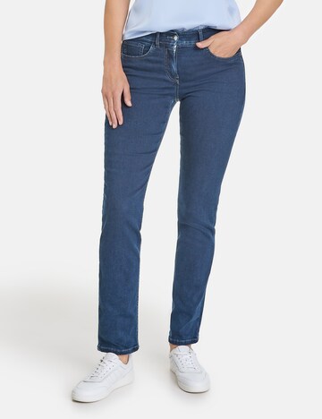 GERRY WEBER Slimfit Farkut 'SOL:INE BEST4ME' värissä sininen: etupuoli
