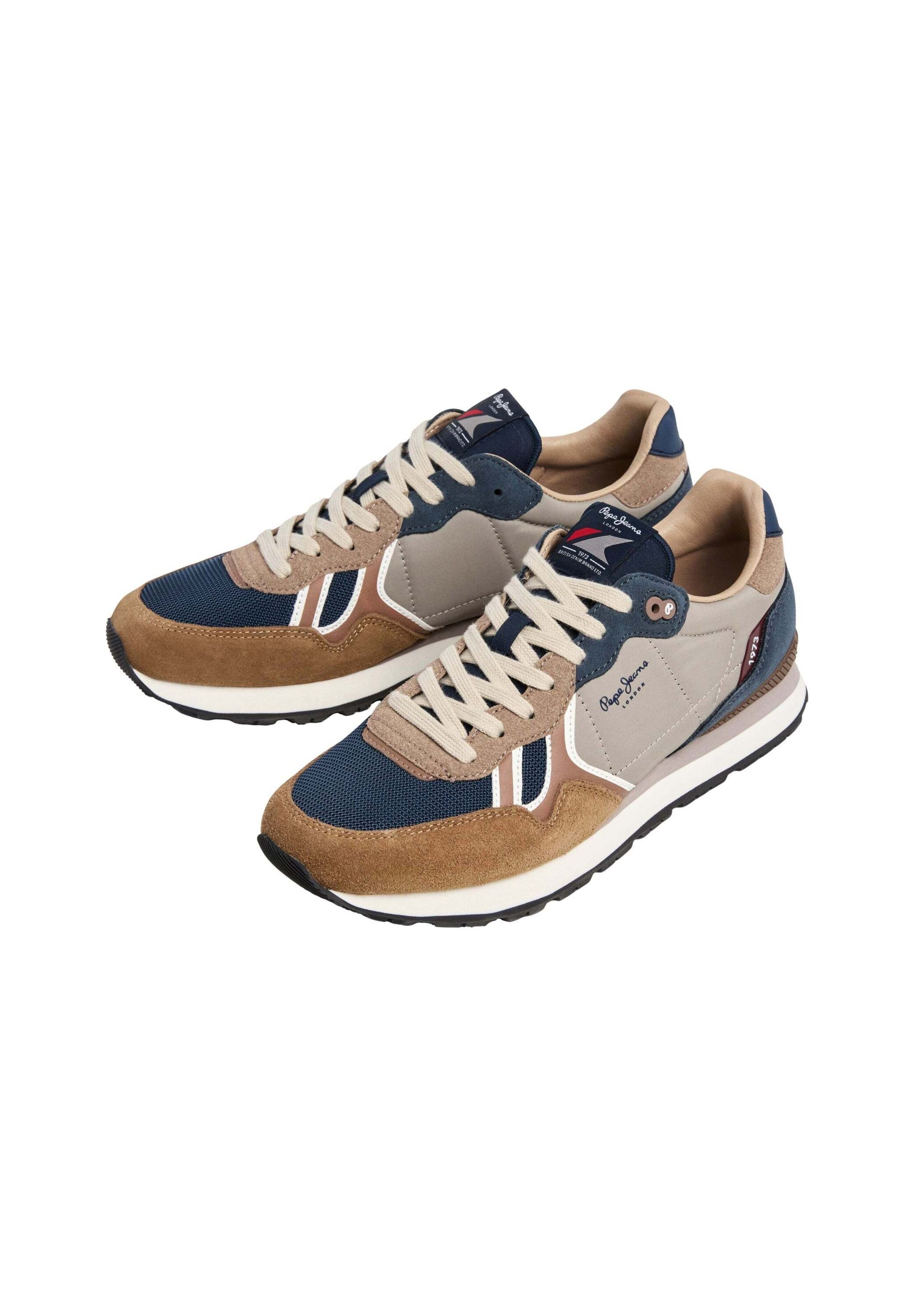 Pepe Jeans Platform trainers 'Brit Boost' in Brown