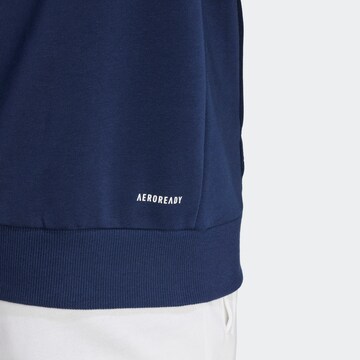 ADIDAS PERFORMANCE Athletic Zip-Up Hoodie 'Club Teamwear' in Blue