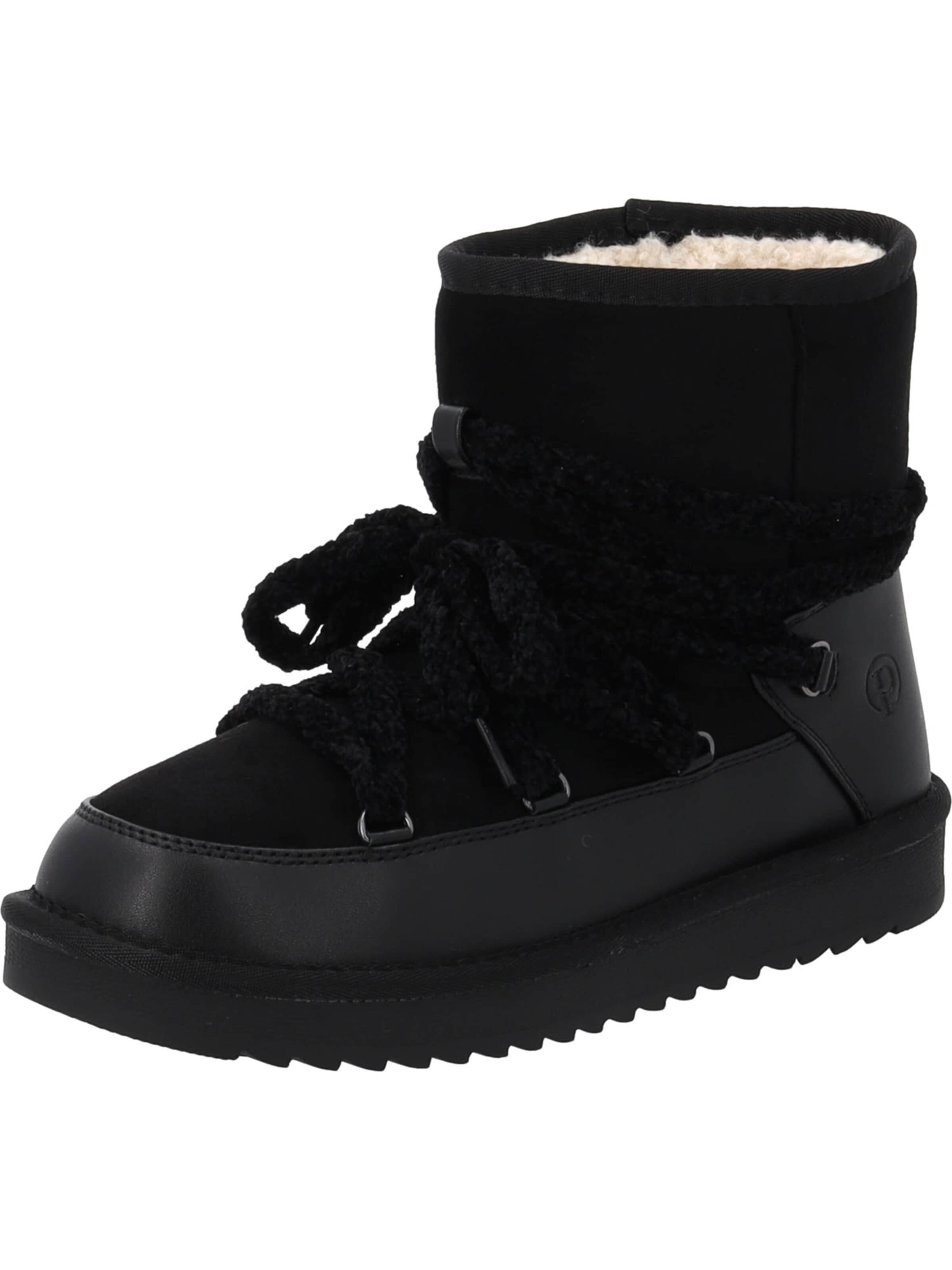 Palado by Sila Sahin Snowboots‌‌‌ in Schwarz: Vorderseite