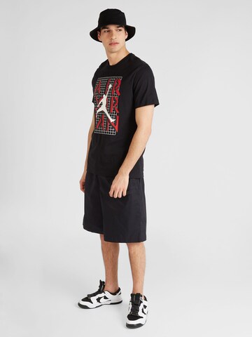 Jordan - Camisa 'JM STACK' em preto