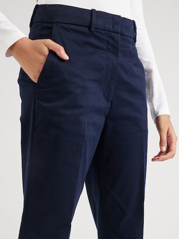 ESPRIT Regular Trousers with creases in Blue