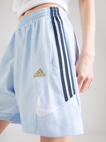 ADIDAS ORIGINALS Ohlapna forma Hlače 'TEAMGEIST' | modra barva