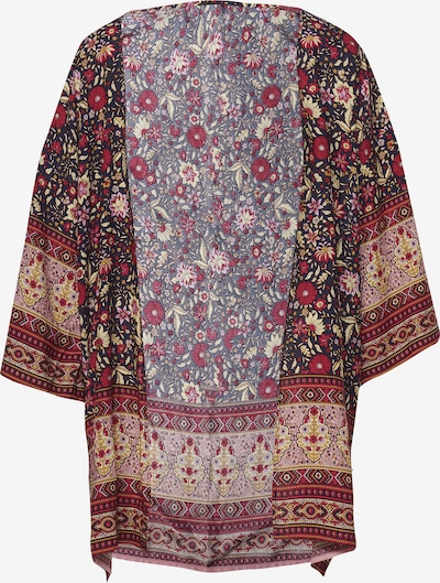 KOROSHI Kimono i mörkblå / pastellgul / rosa / röd, Produktvy
