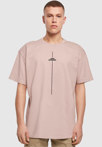 T-Shirt 'Think Different' Merchcode en beige : devant
