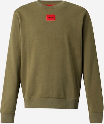 HUGO Sweatshirt 'Diragol212' in Green: front