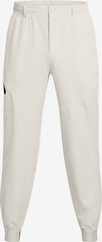 UNDER ARMOUR Конический (Tapered) Спортивные штаны 'Unstoppable' в Белый: спереди