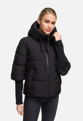 Veste d’hiver 'Lotusherz XIV' NAVAHOO en noir : devant