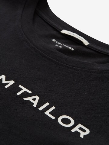 TOM TAILOR Shirt in Black