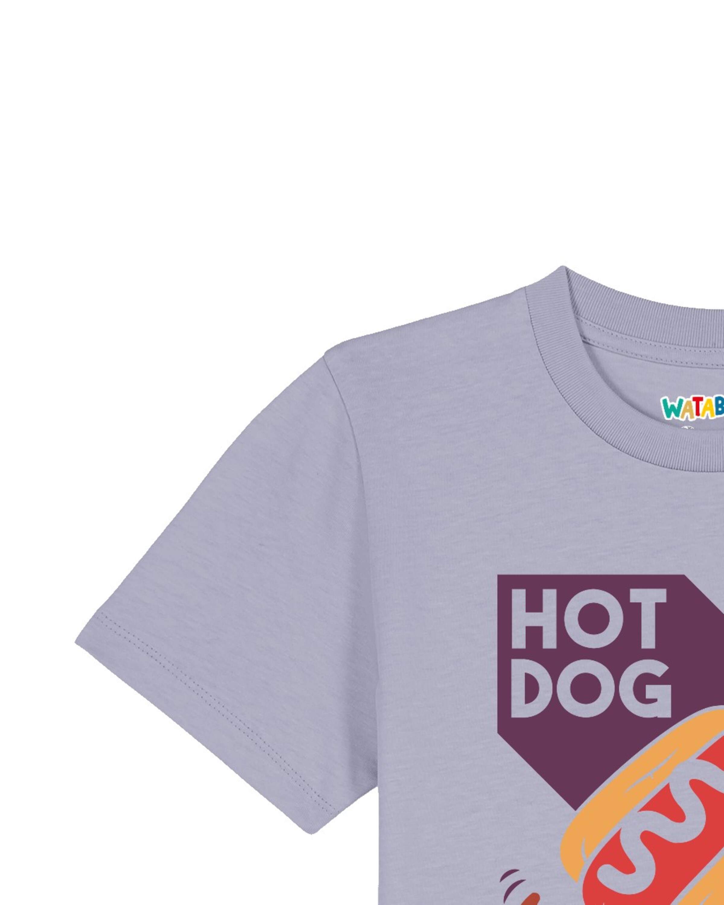 T-Shirt 'Hot Dog' watabout.kids en violet