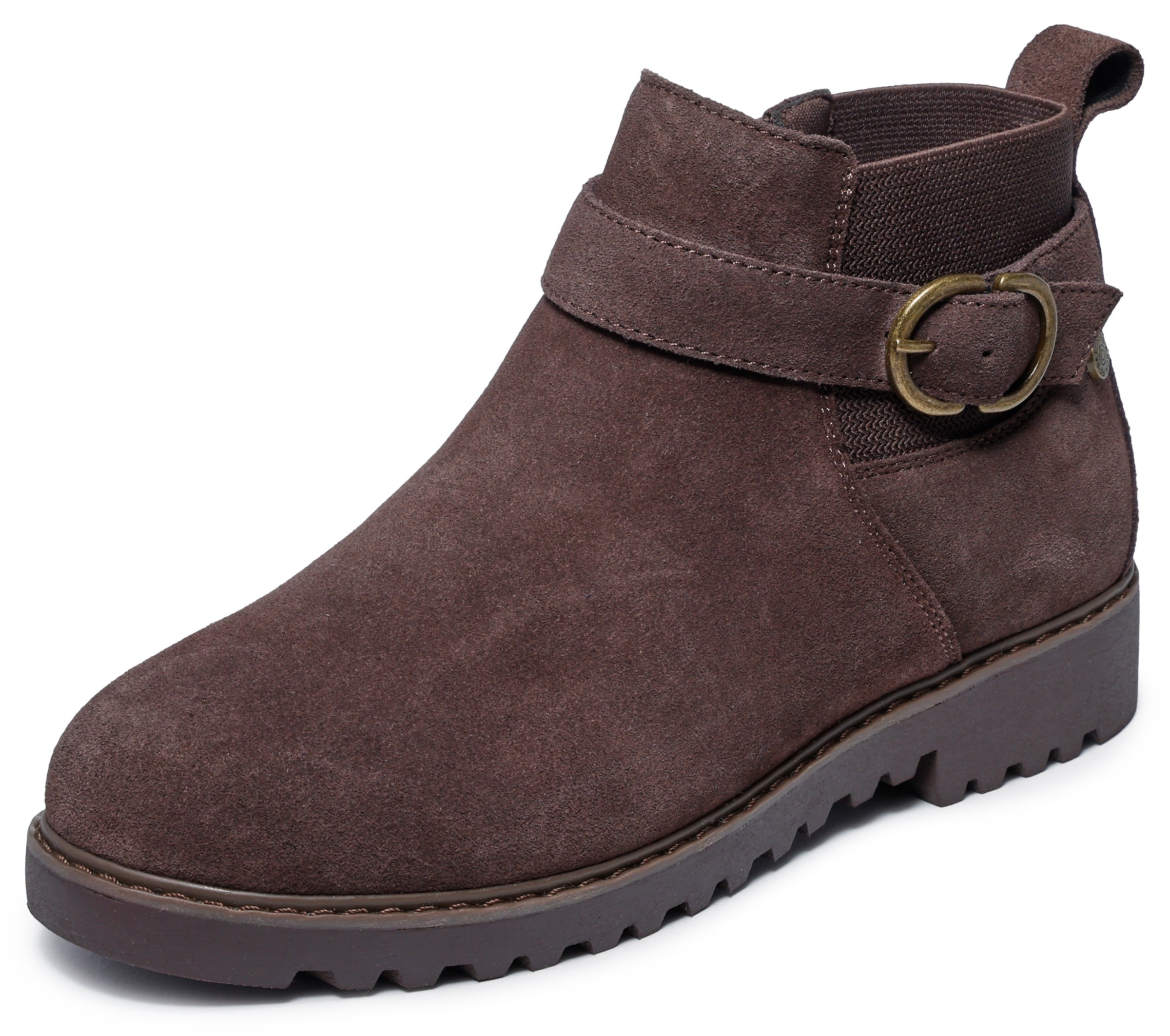 SKECHERS Booties in Brown: front