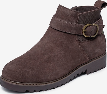 SKECHERS Booties in Brown: front