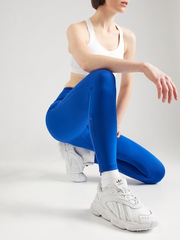 ADIDAS PERFORMANCE Skinny Športové nohavice 'Adizero Essentials 1/1' - Modrá