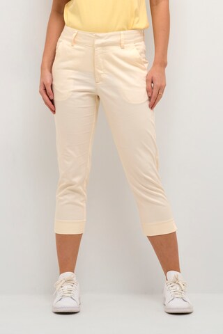 Kaffe Slimfit Hose 'Alea' in Beige