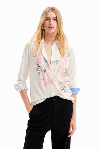 Desigual Blouse in Wit: voorkant