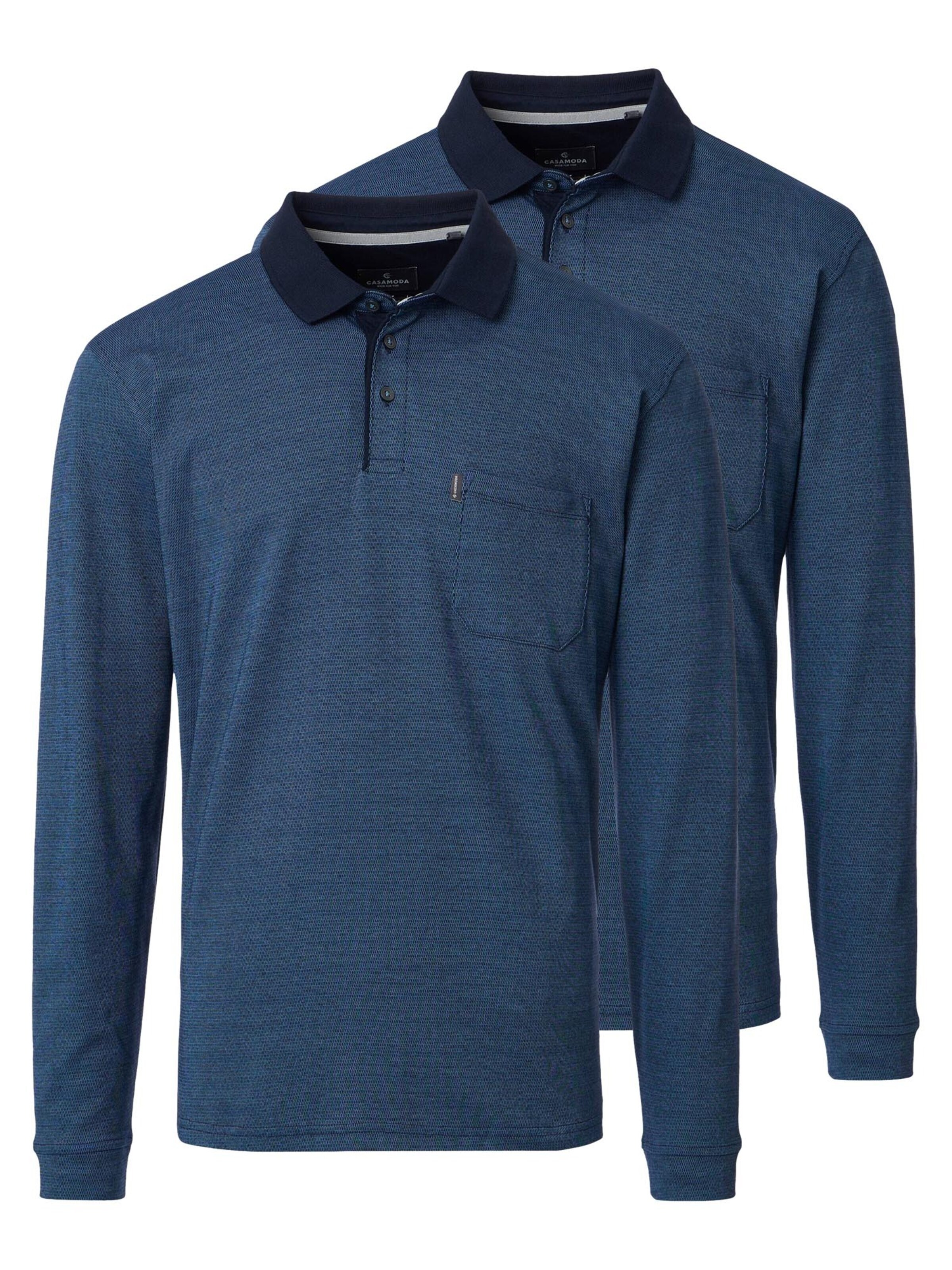 CASAMODA Shirt 'Basic'‌‌‌ in Blau: Vorderseite