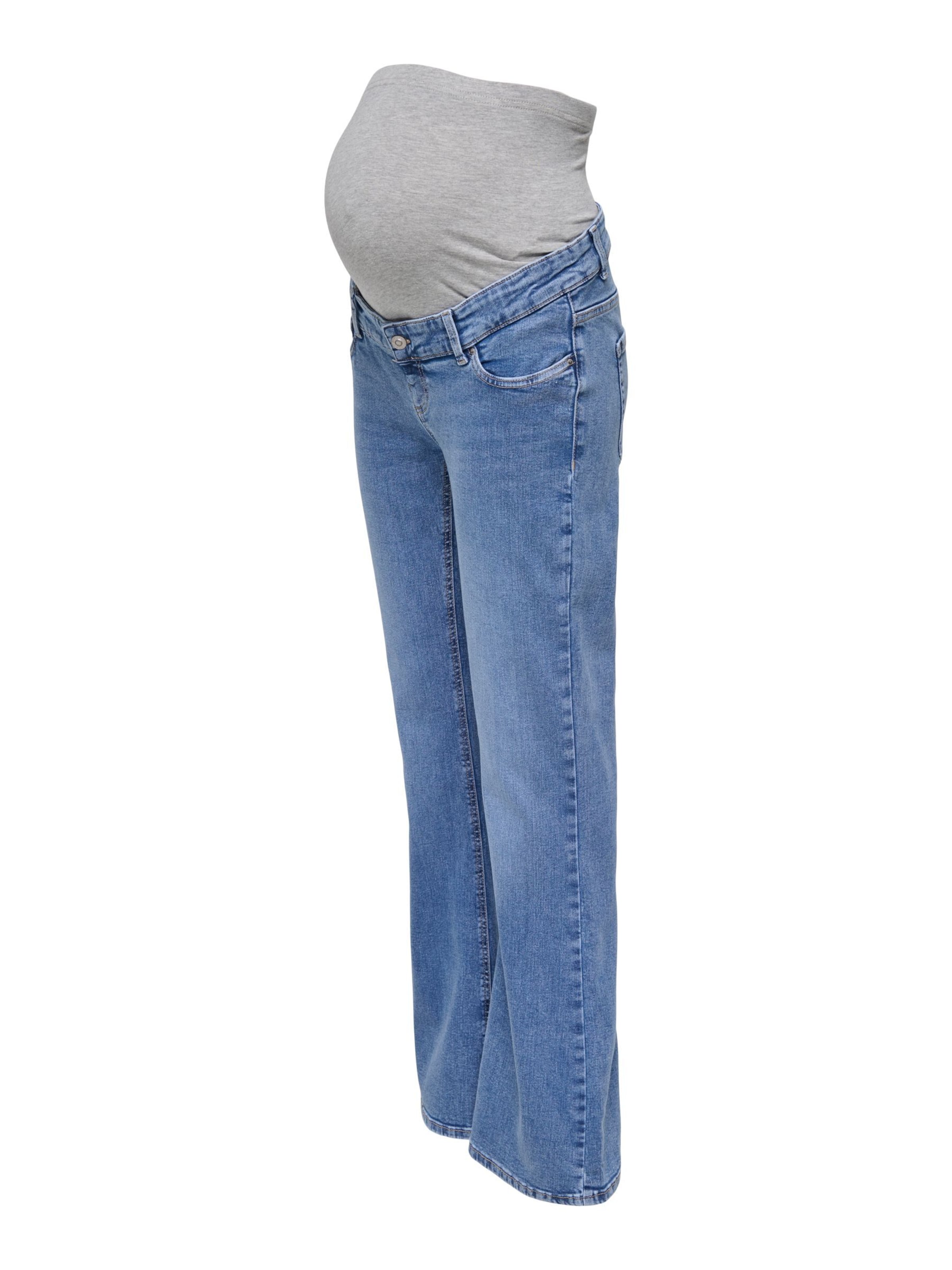 Only Maternity Flared Jeans 'OLMBlush' in Blue