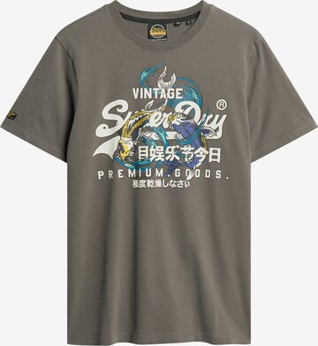 Superdry T-Shirt in Grau: predná strana