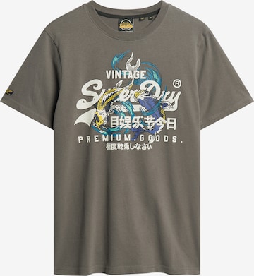 T-Shirt Superdry en gris : devant