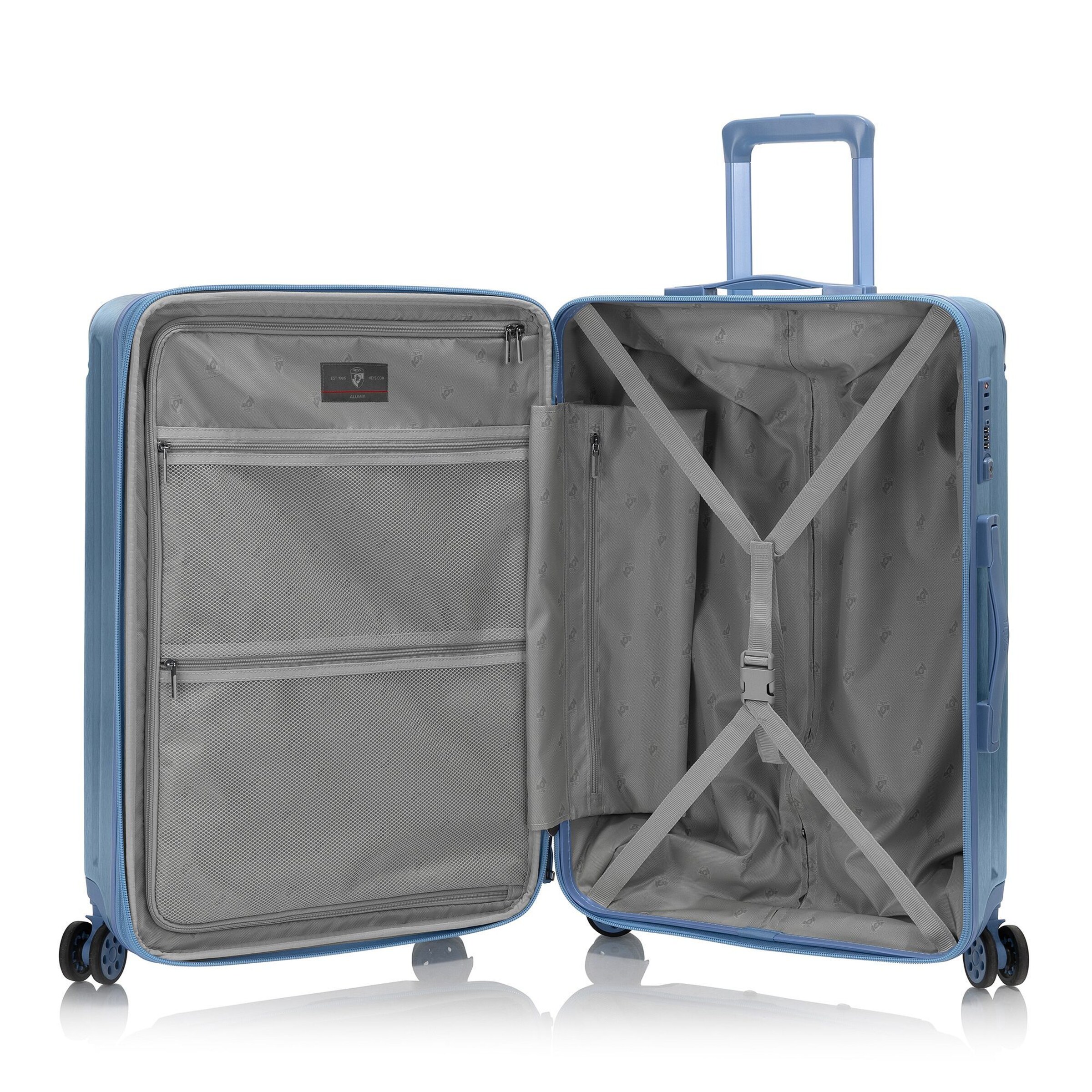 Heys Suitcase Set 'Alumix' in Blue