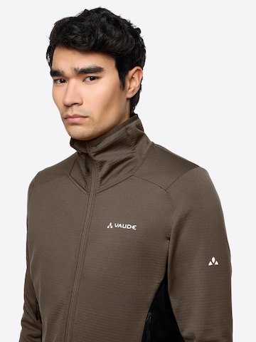 VAUDE Funktionele fleece-jas 'Monviso' in Bruin