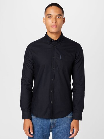 Regular fit Cămașă de la Ben Sherman pe negru: față