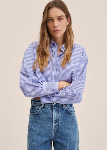 MANGO Loose fit Jeans 'Janet' in Blue