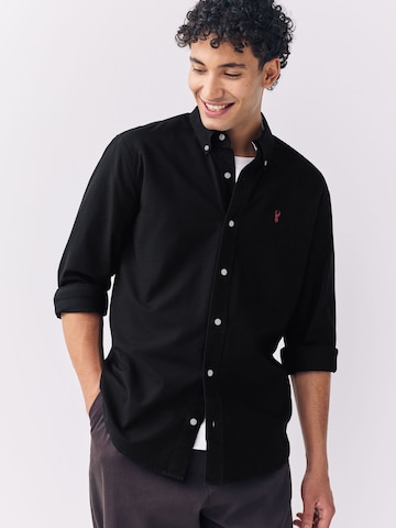 Slim fit Camicia di Next in nero: frontale