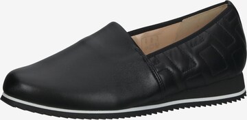 HASSIA Classic Flats in Black: front