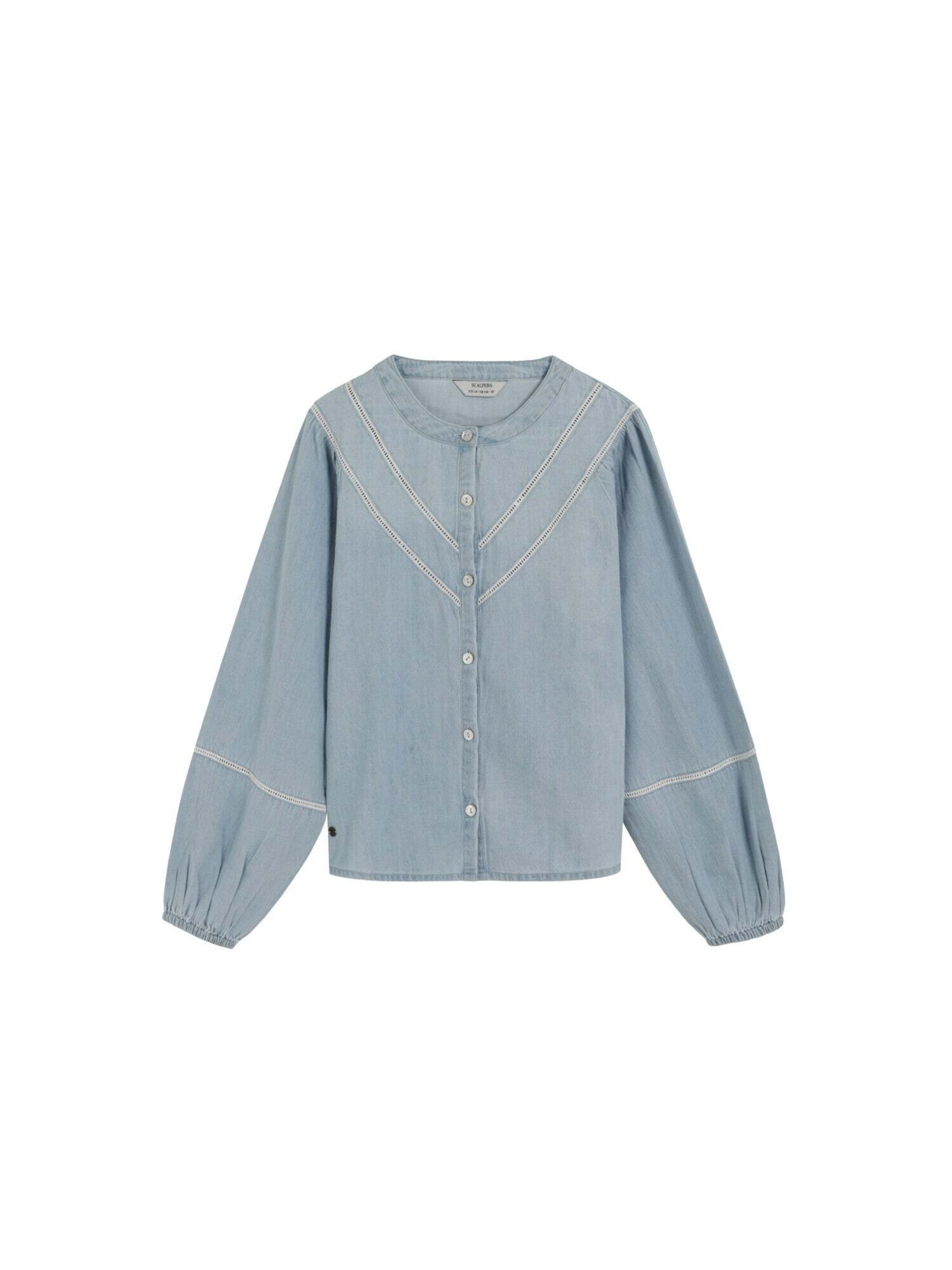 Scalpers Bluzka 'Amy' w kolorze niebieski: przód