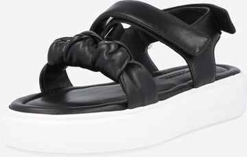 Kennel & Schmenger Strap Sandals 'STUNT' in Black: front