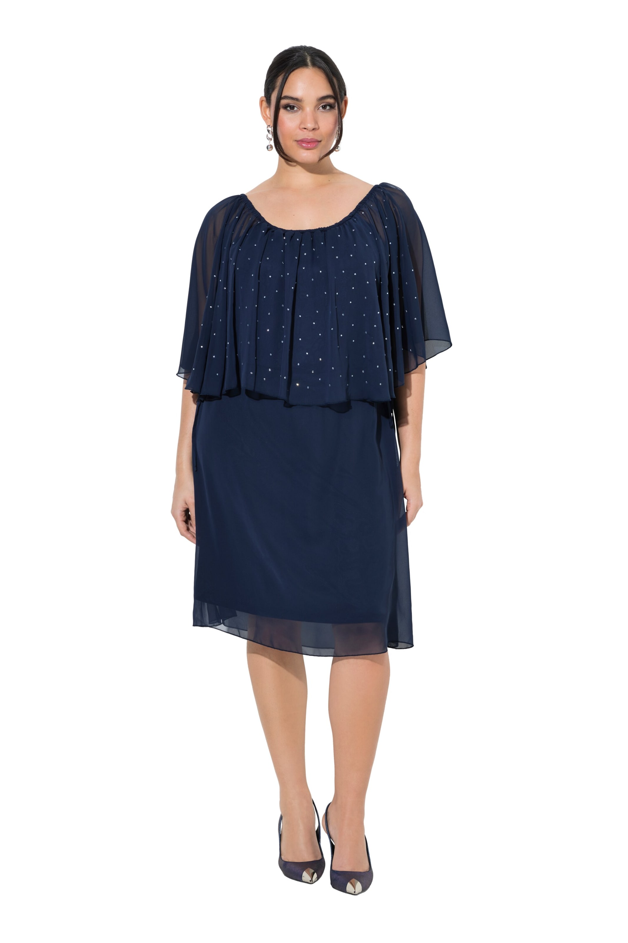 Ulla Popken Kleid in Blau: Vorderseite