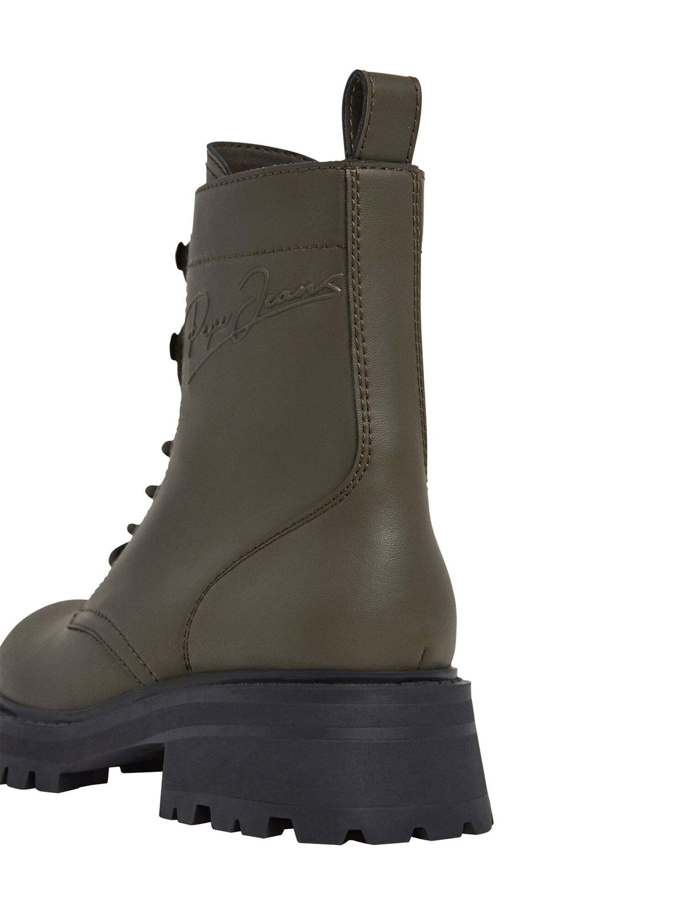 Pepe Jeans Lace-up bootie in Green