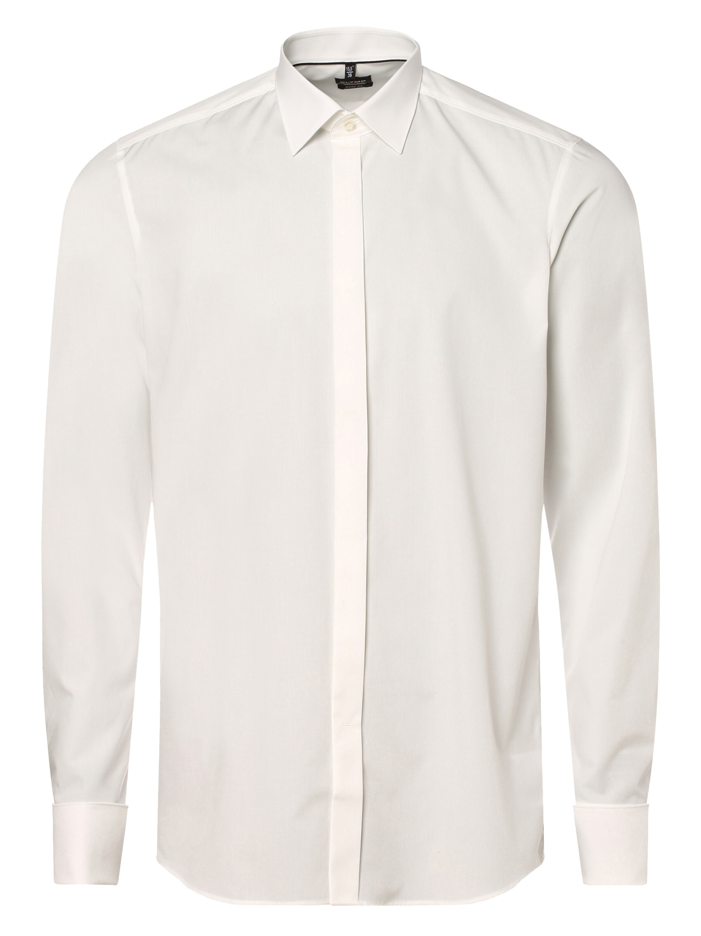 OLYMP Slim Fit Hemd in Beige: Vorderseite