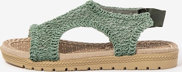 Brasileras - Sandalias 'Lua' en verde: frente