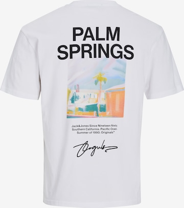 T-Shirt 'Aruba Landscape' JACK & JONES en blanc