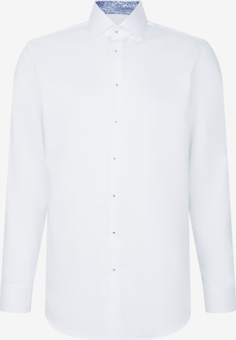 Coupe slim Chemise business 'Schwarze Rose' SEIDENSTICKER en blanc : devant