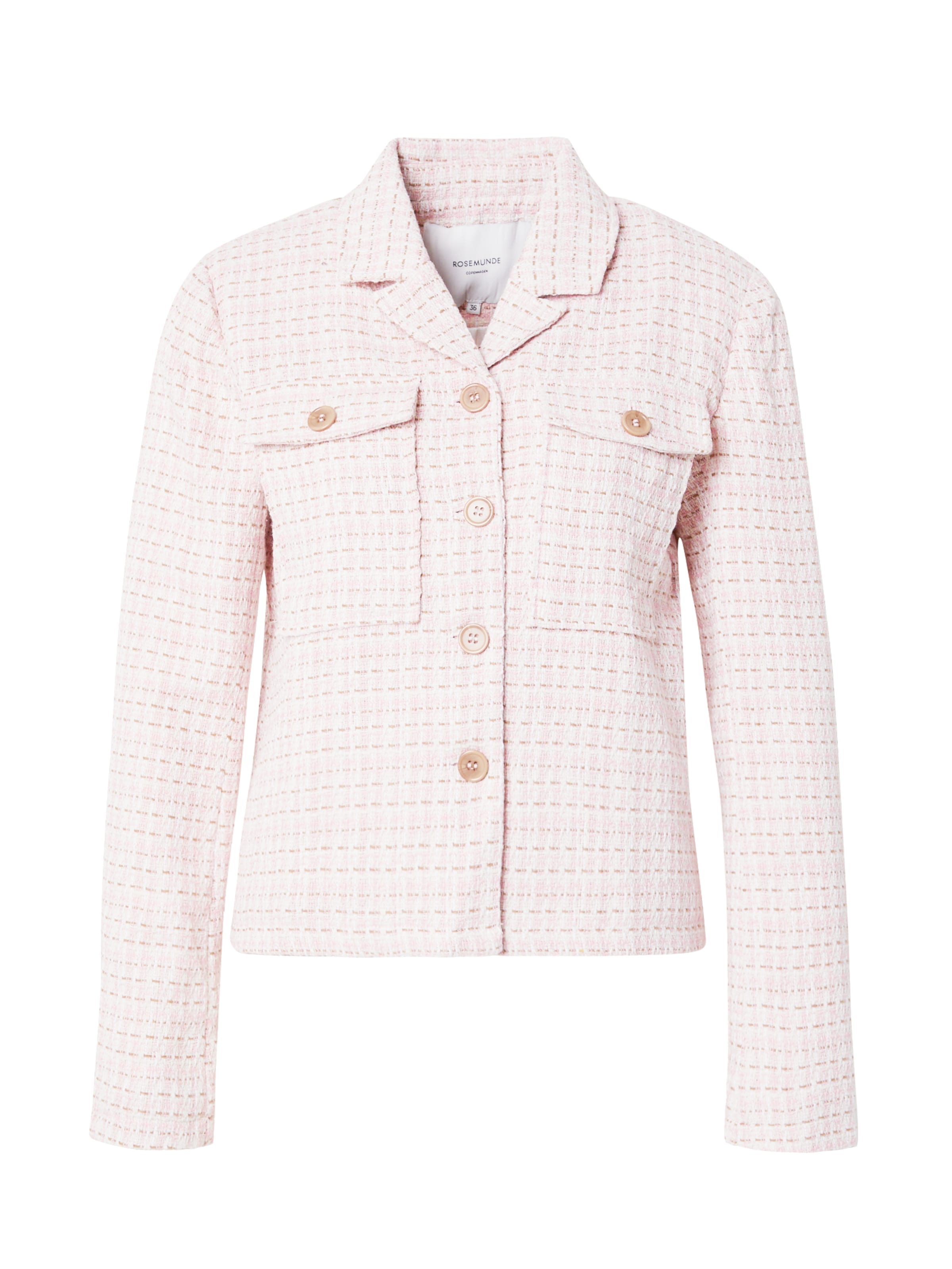 rosemunde Φθινοπωρινό και ανοιξιάτικο μπουφάν σε ροζ: μπροστά