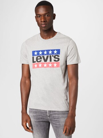 LEVI'S ® Shirt 'Graphic Crewneck Tee' in Grijs: voorkant