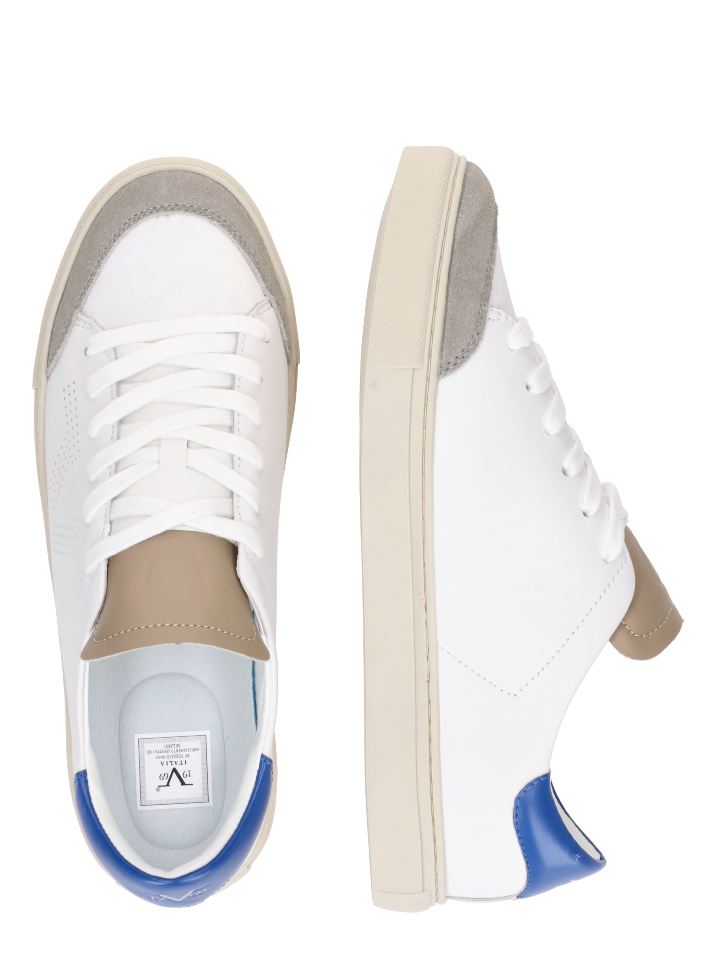 Baskets basses 'Ole' 19V69 ITALIA en bleu : sur le côté