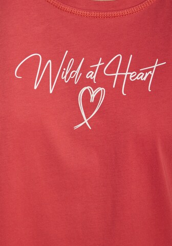VIVANCE Schlafshirt in Rot
