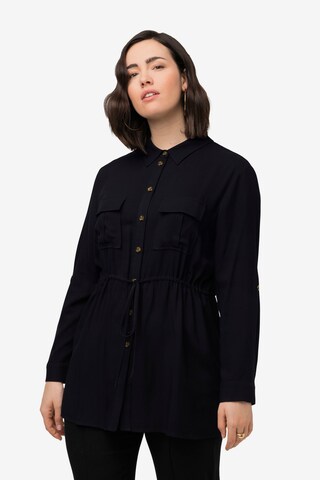 Camicia da donna di Ulla Popken in nero: frontale