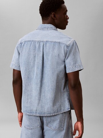 Calvin Klein Jeans Regular Fit Hemd in Blau