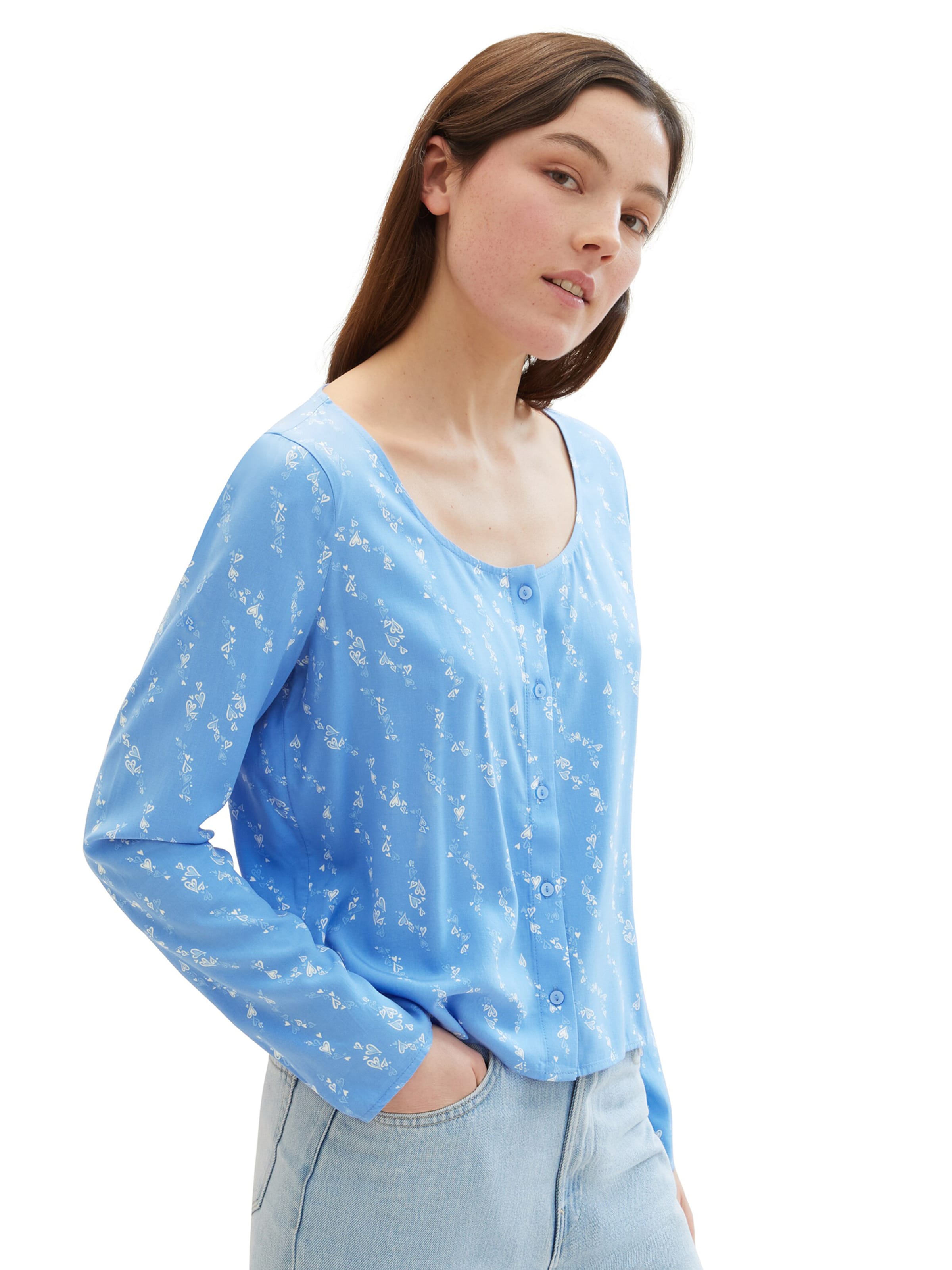 TOM TAILOR DENIM Блуза в синьо