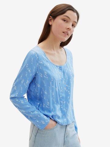 TOM TAILOR DENIM Blouse in Blue